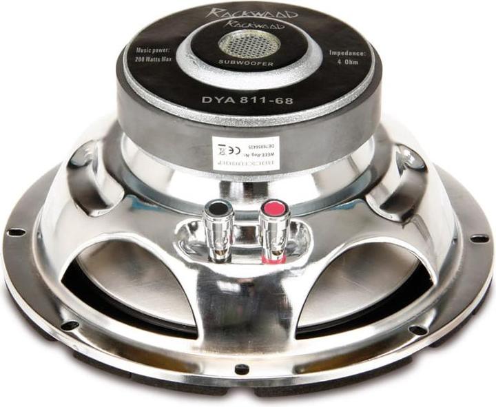 Actual product image Rockwood 200mm subwoofer w. aluminium cone 200Watt 4 Ohm (200 W, 20 cm)