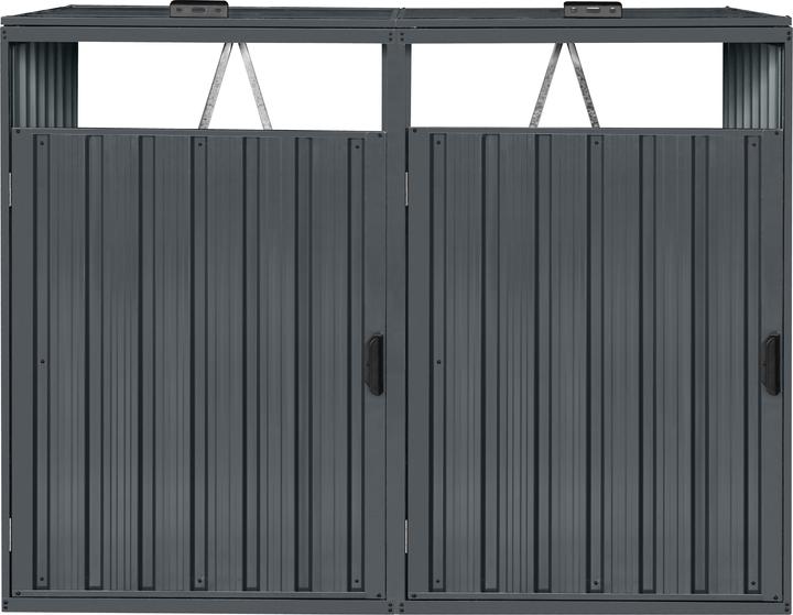 Immagine prodotto Axi Cassonetto Owen in metallo antracite 2x 240 L