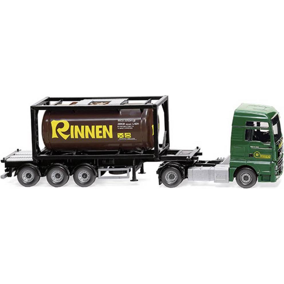 Wiking H0 MAN TGX Tankcontainersattelzug "Rinnen"