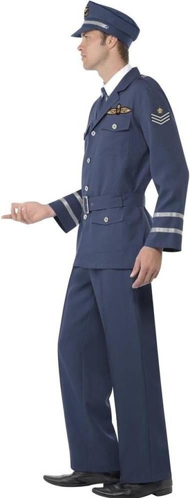 Actual product image Smiffys Mens WW2 Air Force Captain Costume Set (M)