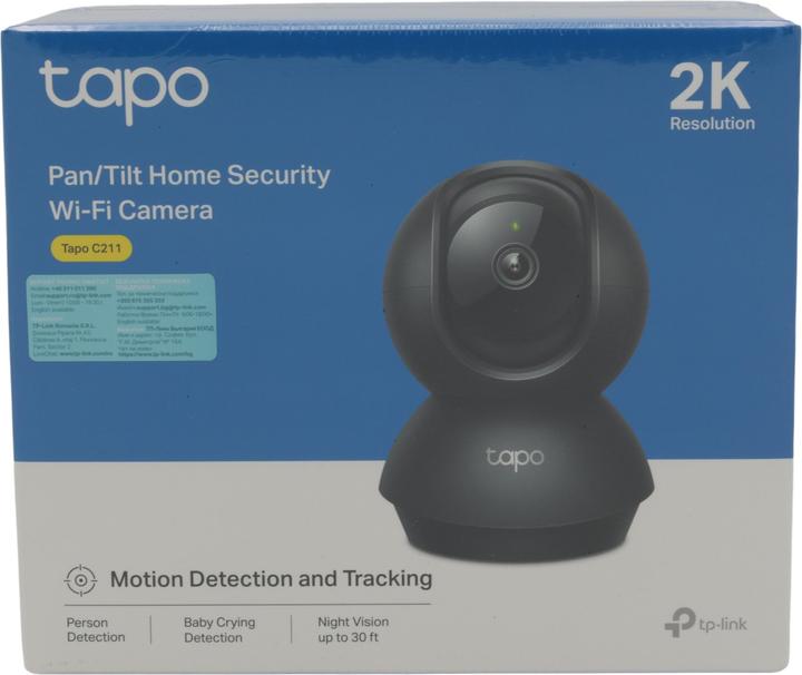 Productafbeelding TP-Link Tapo C211 - IP camera s naklápěním a WiFi, 3MP (2304 x 1296), ONVIF (2304 x 1296 Pixels)