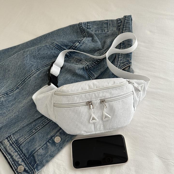 Produktbild Only-Bags.Store Schicke Cord-Crossbody-Slingtasche - vielseitig und bequem, perfekt zum Einkaufen, Spazierengehen