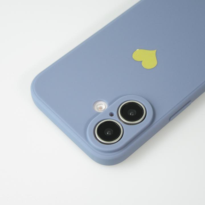 Image du produit PhoneLook Coque Silicone Mat Coeur doré (Apple iPhone 16)