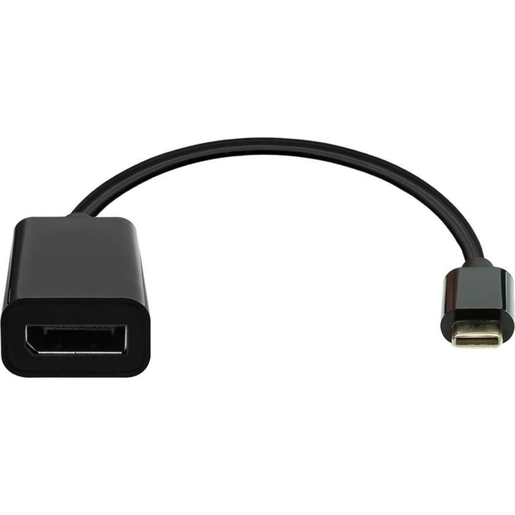 ProXtend USB-C to DisplayPort adapter 20cm black (USB Typ-C, 20 cm), Data + Video Adapter, Schwarz