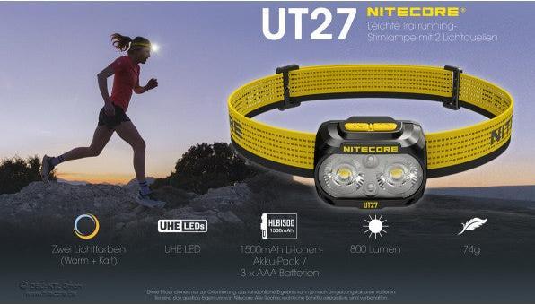 Produktbild Nitecore HEADLAMP UT SERIES 800LUMENS/UT27 UPGRADE (800 lm)