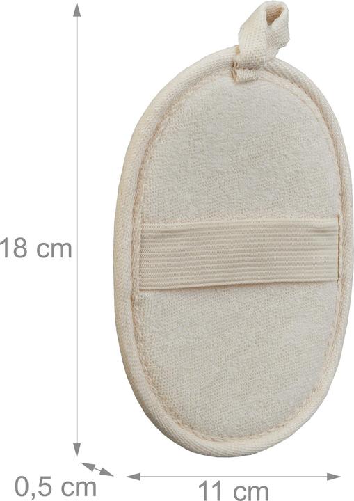 Actual product image Relaxdays 4x loofah sponge