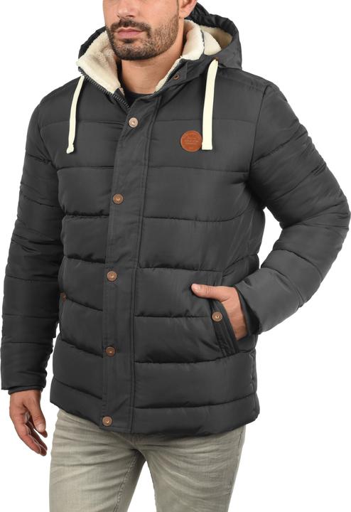 Actual product image Blend Frederic Men's Winter Jacket Outdoor Jacket With Teddy Fleece With Hood (M)