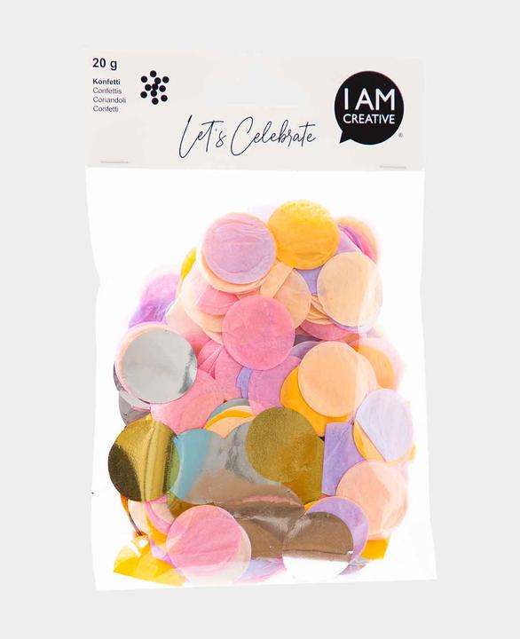 Actual product image I Am Creative Confetti salmon, lavender mix
