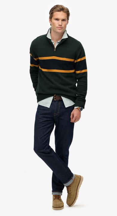 Image du produit Superdry Pull camionneur rayé en maille de coton (M)