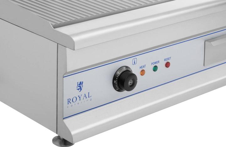Produktbild Royal Catering Elektro Grillplatte Griddleplatte Griddle Bräter Grill 100cm geriffelt 2 x 3200W (0.01 kW)