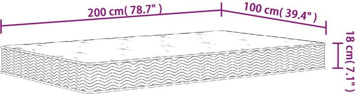 Produktbild vidaXL Jervis (100 x 200 cm)