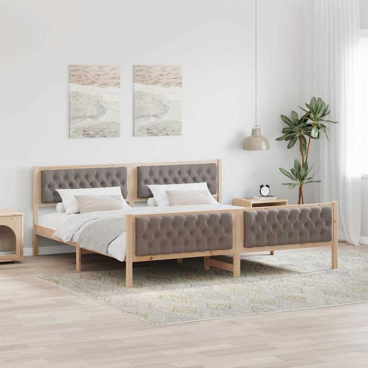 Produktbild vidaXL Modernes Bett (200 x 200 cm)