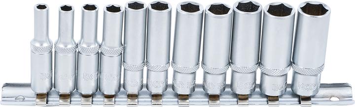 Produktbild BGS Steckschlüssel-Einsatz-Satz Sechskant, tief 6,3 mm (1/4") Zollgrössen 11-tlg. (1/4")