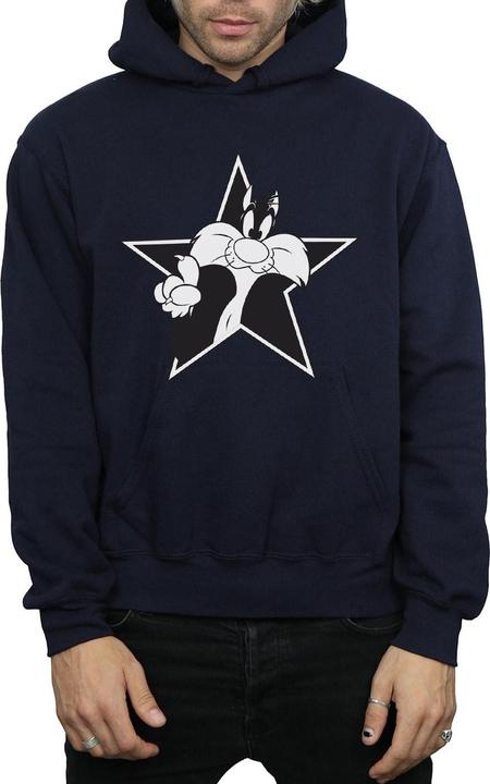 Produktbild Looney Tunes Sylvester Mono Star Kapuzenpullover (L)
