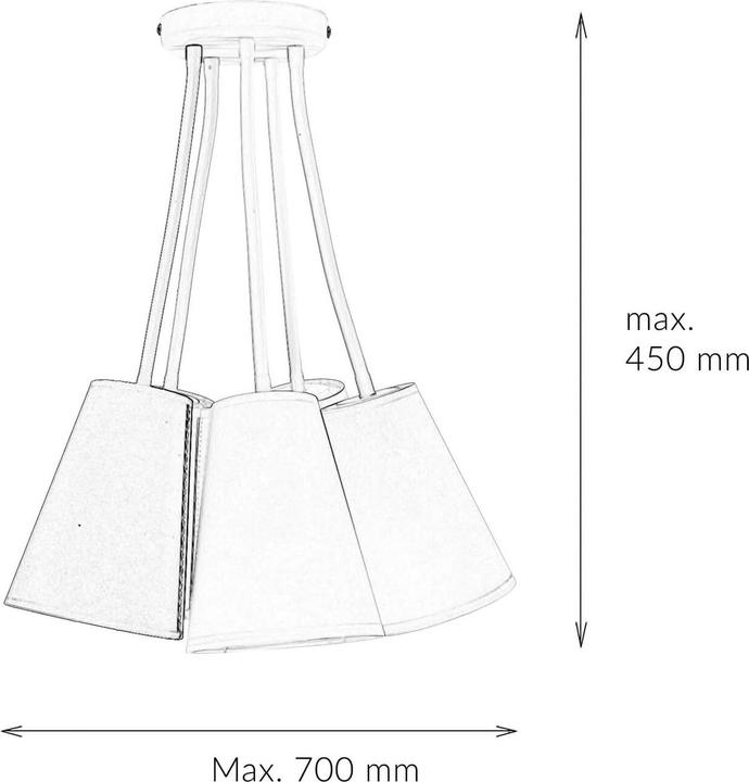 Produktbild Licht-Erlebnisse Deckenlampe Banta (E27)