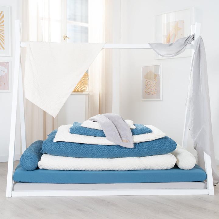 Actual product image Roba Nest suitable for cots 60x120cm or 70x140 cm 'Seashells' indigo