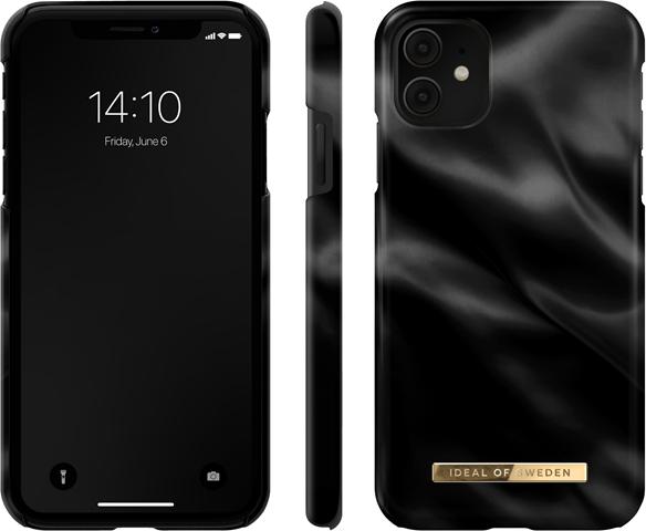 Productafbeelding iDeal Of Sweden Designer Hard Cover Zwart Satijn (Apple iPhone XR, Apple iPhone 11)
