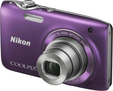 Nikon Coolpix S3100, 14MP, zoom 5x, filmati HD, viola (1/2,3'')