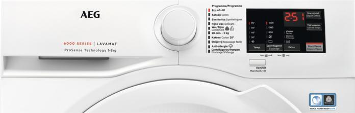 Produktbild AEG LF628400 6000 serie ProSense - Wasmachine - NL/FR (8 kg, Links)