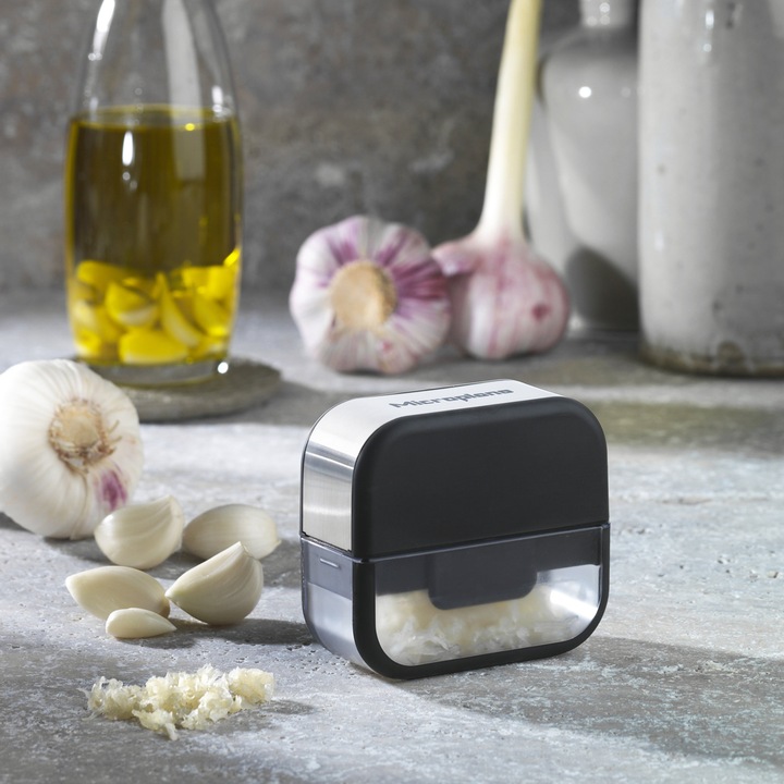 Immagine prodotto Microplane Set affettatrice tritatutto per aglio - Nero