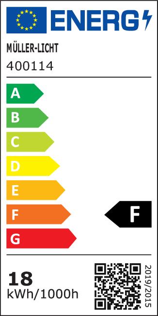 Label énergétique Müller Licht Tube à LED (G13, 2000 lm)