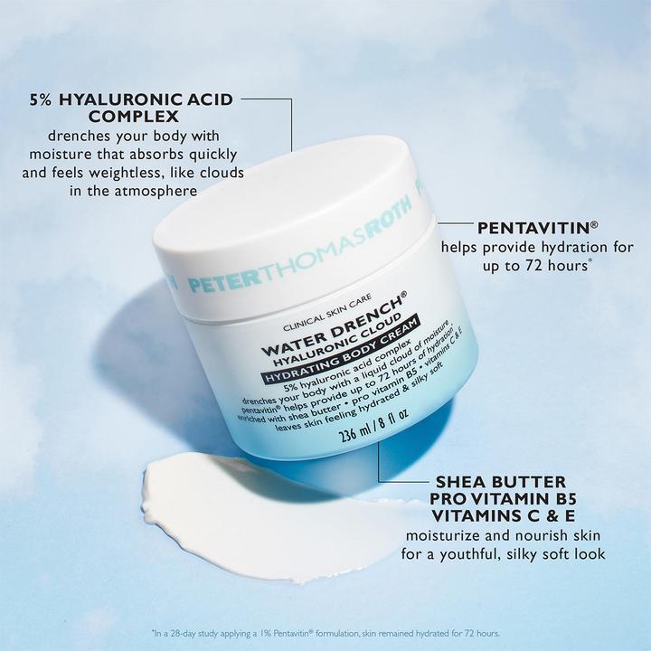 Actual product image Peter Thomas Roth Water Drench® Hyaluronic Cloud Hydrating Body Cream 236 ml (Body cream, 236 ml)