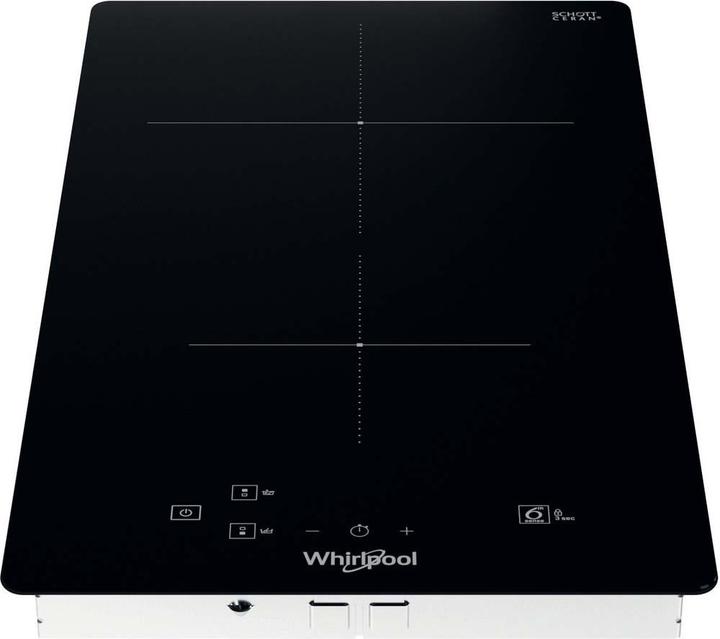 Image du produit Whirlpool WS Q0530 NE, Noir, Intégré, 28 cm, table de cuisson à induction, vitrocéramique, 2 zone(s)