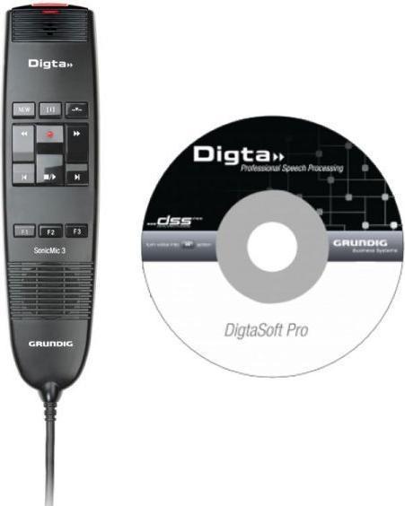 Image du produit Grundig PDD8300 USB Dictation Microphone Digta SonicMic 3 Classic