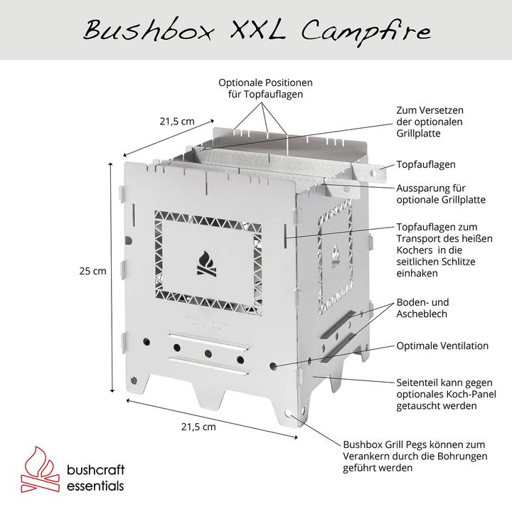 Actual product image Bushcraft Essentials Bushbox XXL Campfire