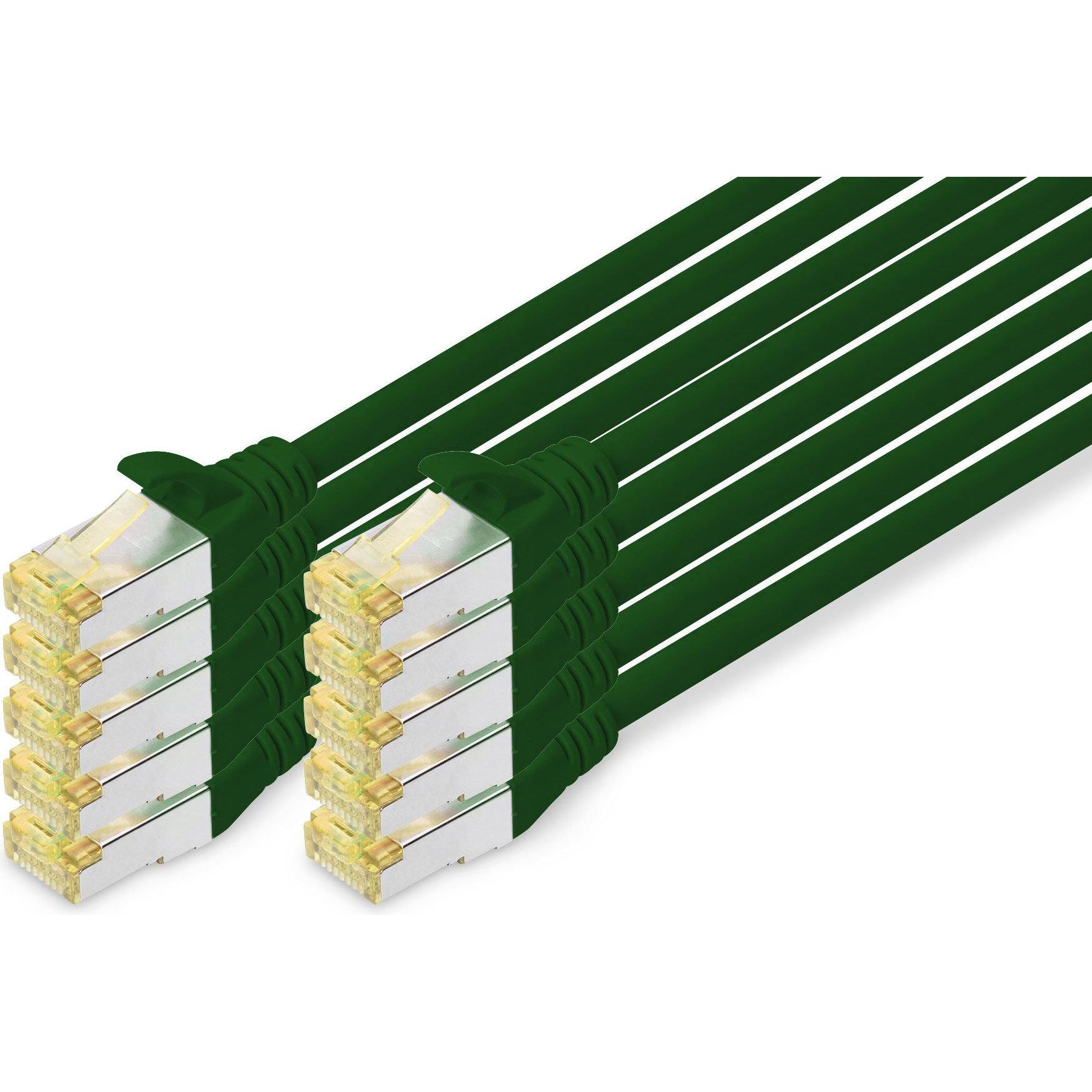 Thumbnail - Digitus CAT 6A S/FTP Patchkabel, 10 Stück (S/FTP, CAT6a, 3 m), Netzwerkkabel