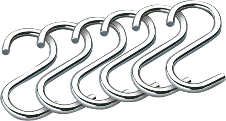 Küchenprofi 6erSet - S-Haken L 4 cm,verchromt