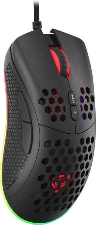 Actual product image Genesis for games Krypton 555 with cable, 8000 DPI, USB 2.0, Black (Cable)