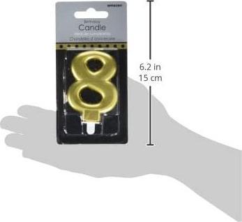 Actual product image Amscan Number candle 8 (1 pcs.)