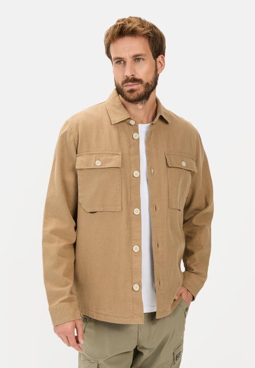 Image du produit Camel Active Overshirt aus Leinen-Baumwoll-Mix (M)