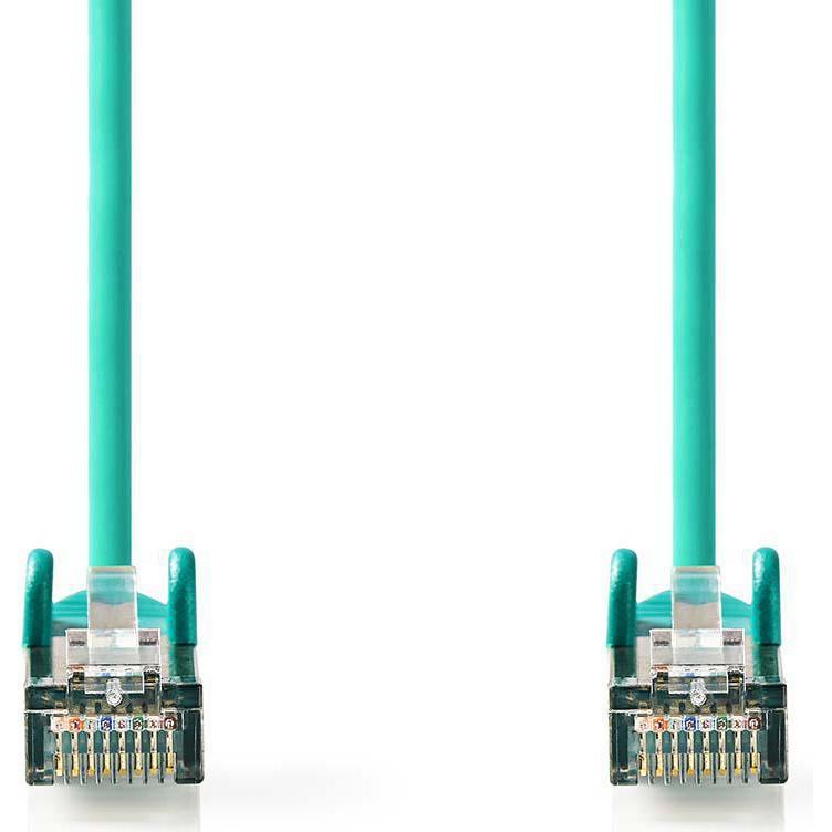 Thumbnail - Nedis Cat 5e-Kabel SF/UTP RJ45 Stecker RJ45 Stecker 5.00 m rund PVC Grün Plastikbeut (SF/UTP, CAT5e, 5 m), Netzwerkkabel