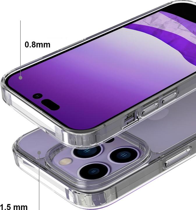 Actual product image Deltalabs Hybrid cover TPU bumper with acrylic back (Apple iPhone 14 Pro)