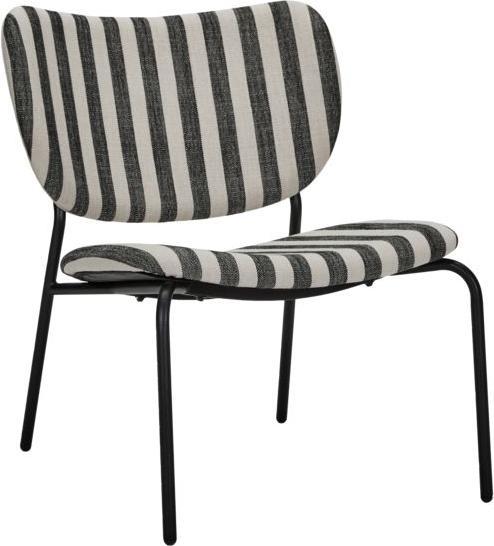 House Doctor Lounge-Sessel, HDLonga, Schwarz/Off-Weiss