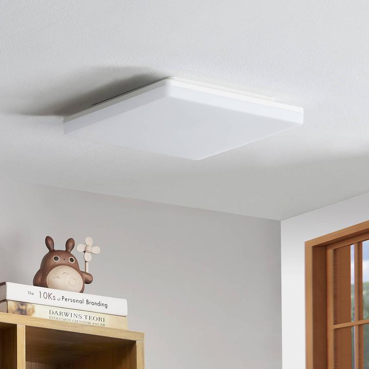 Produktbild Prios Artin LED-Deckenlampe, Sensor, eckig, 28 cm (2880 lm)