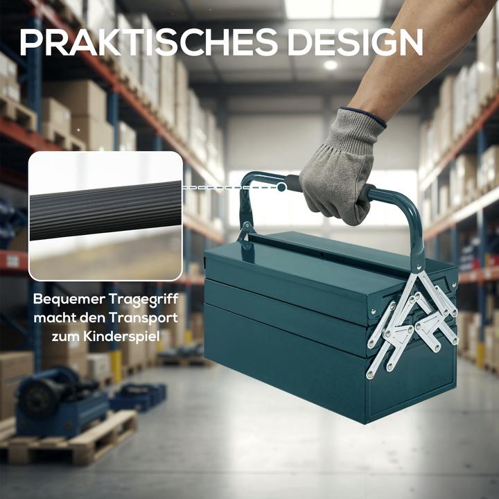 Actual product image Durhand Toolbox 5 compartment design