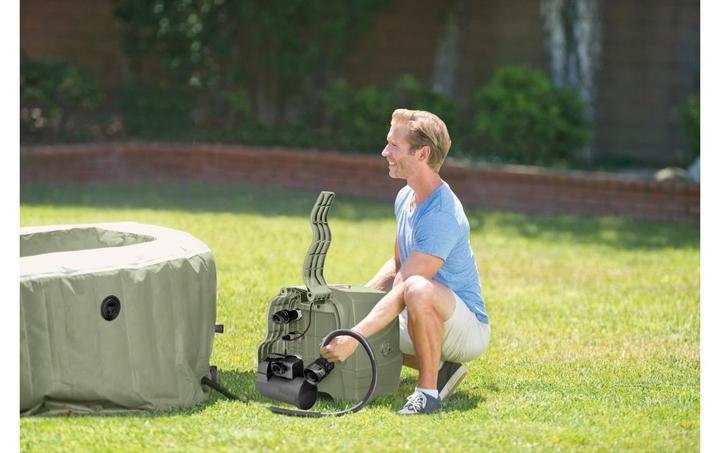 Produktbild Intex 4-PERSON OLIVE GREEN ROUND BUBBLE SPA SET 28426SZ