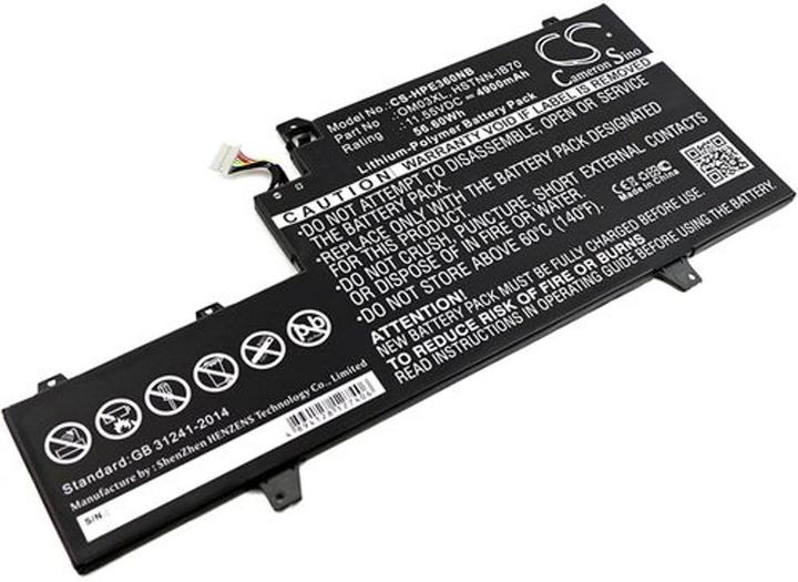 Image du produit NoName Batterie pour HP EliteBook x360 1030 G2 etc.