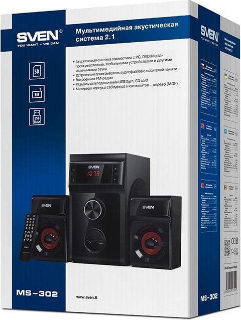 Actual product image Sven Speakers 2.1 MS-302 (black)
