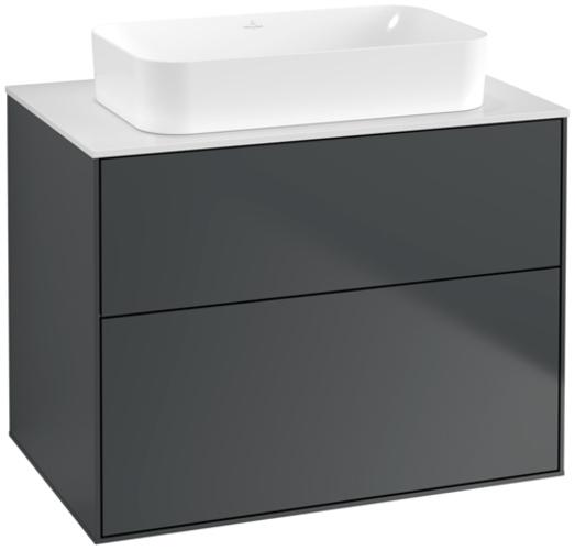 Actual product image Villeroy & Boch Villeroy und Boch Finion Vanity unit F63100, 800x603x501mm, cover plate White Matt