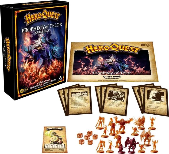 Productafbeelding Hasbro HeroQuest bordspel uitbreiding Prophecy of Telor avonturenpakket *Engelse versie* (Engels, 2 - 5 Spelers)