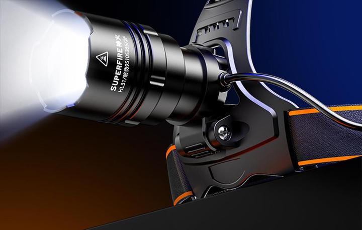 Image du produit Superfire Lampe frontale HL31, type-C (2200 lm)