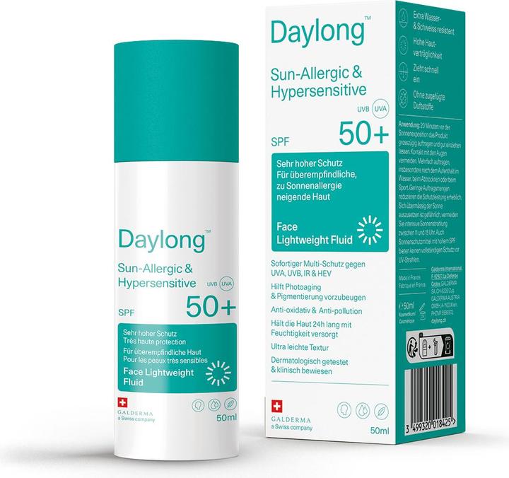 Actual product image Daylong Sun-Allergic & Hypersensitive (Sun cream face, SPF 50+, 50 ml)