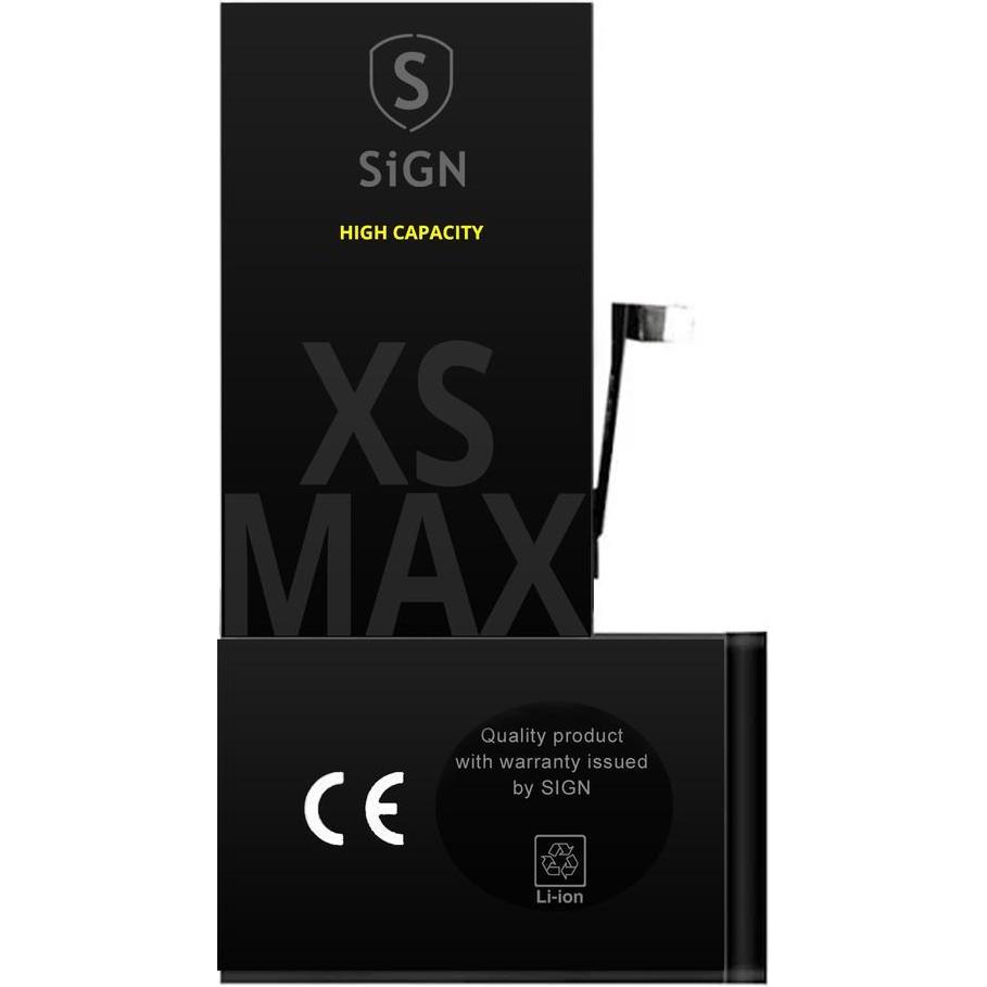 SIGN iPhone XS Max High Capacity Battery - 3750mAh, Smartphone Akku
