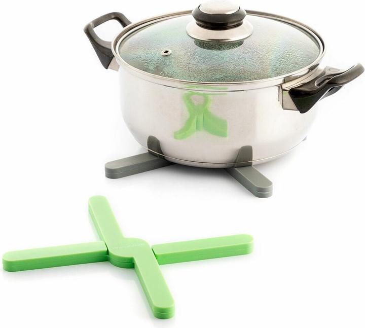 Actual product image InnovaGoods Folding silicone trivets Folvet 2 pieces (2 x, Pan coaster)