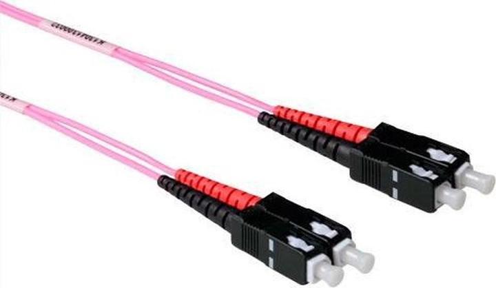 Produktbild ACT 30 meter LSZH Multimode 50/125 OM4 fiber patch cable duplex with SC connectors (30 m)