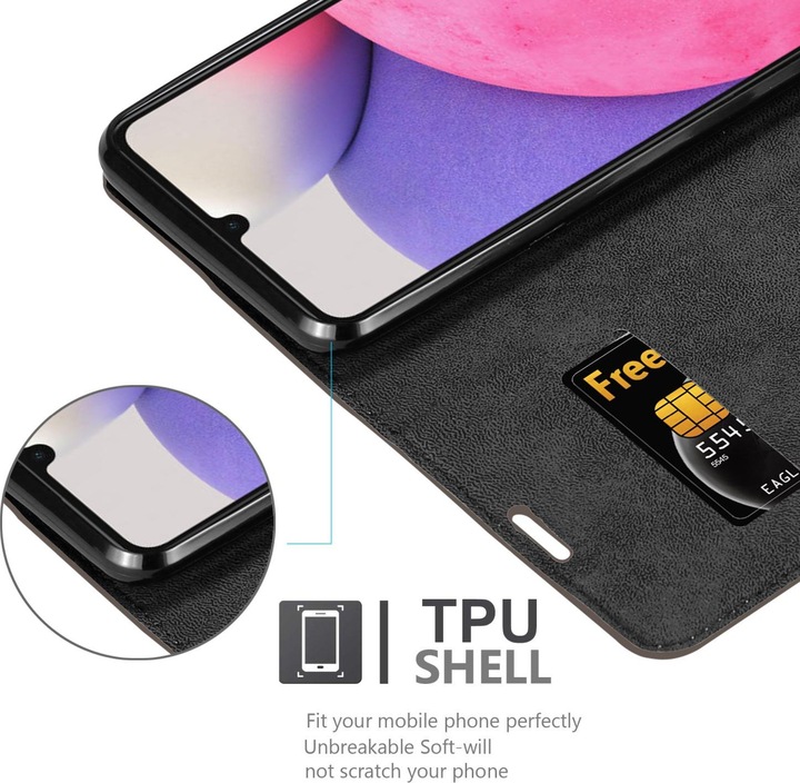 Actual product image Cadorabo Book Invis. Magnet sleeve (Samsung Galaxy A33 5G)